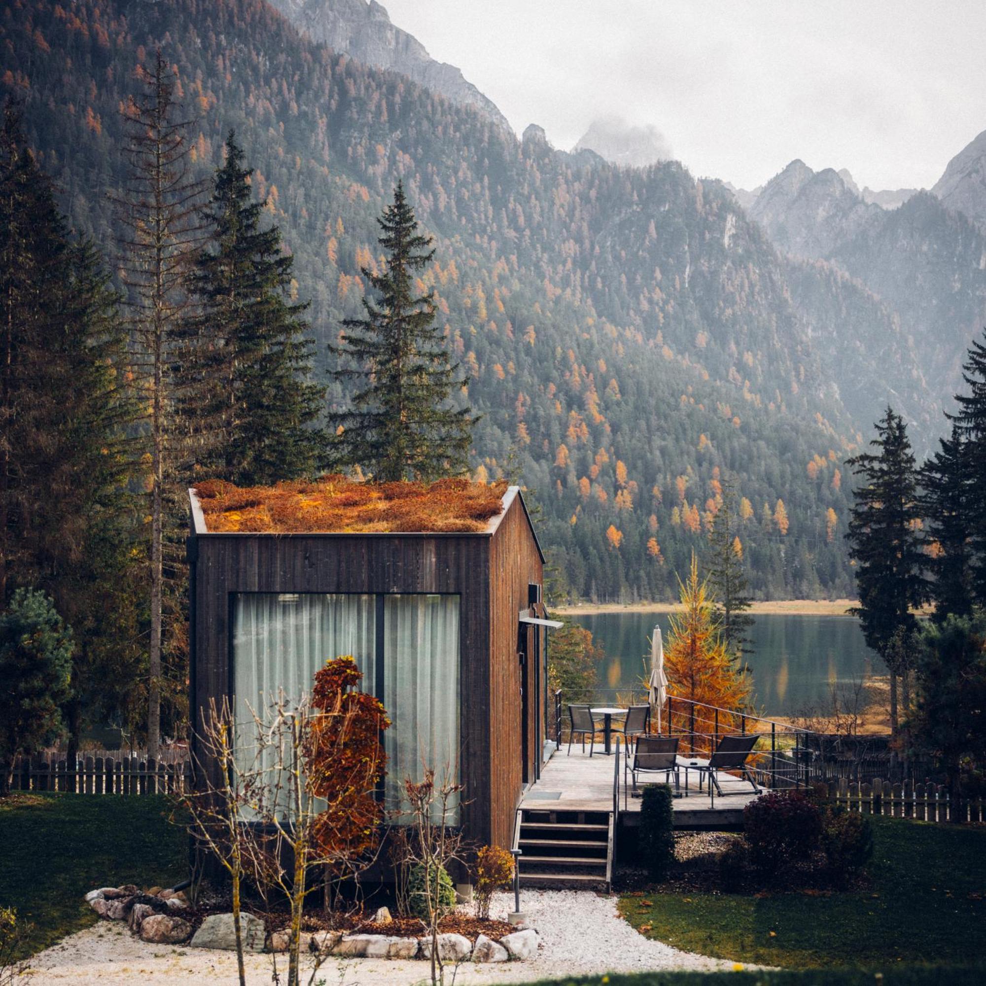 Skyview Chalets Am Camping Toblacher See Luaran gambar
